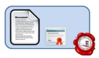Historical event graphic: Digital Signatures and Real Estate
